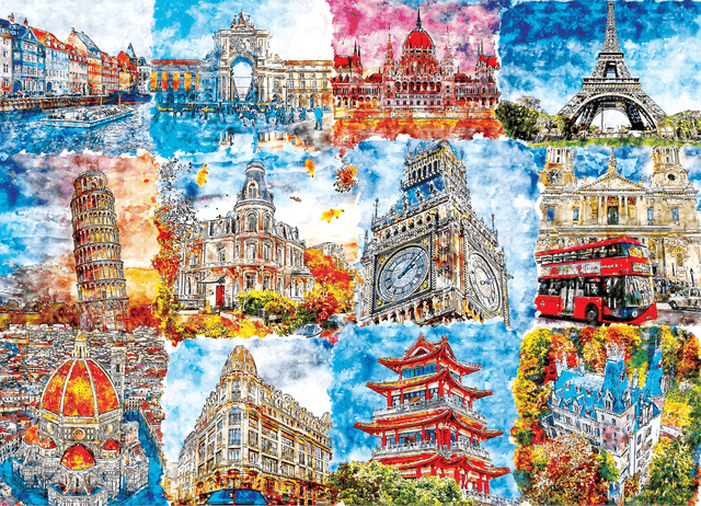 Colorful Wonders 500 Pieces Jigsaw Puzzles by Brain Tree Games - Jigsaw Puzzles - Vysn