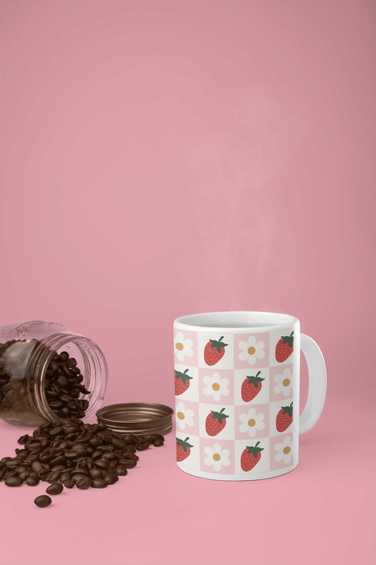 Cottage Core Strawberry Coffee Mug by Quirky Crate - Vysn