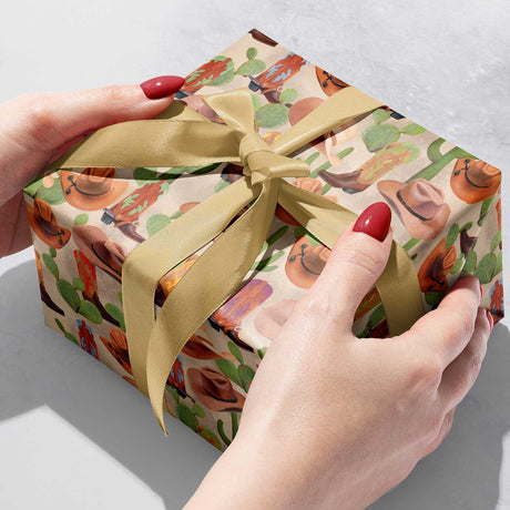 Cowboy Gift Wrap by Present Paper - Vysn