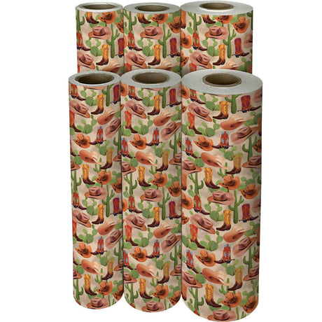 Cowboy Gift Wrap by Present Paper - Vysn