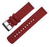 Crimson Red | Crafted Canvas by Barton Watch Bands - Vysn