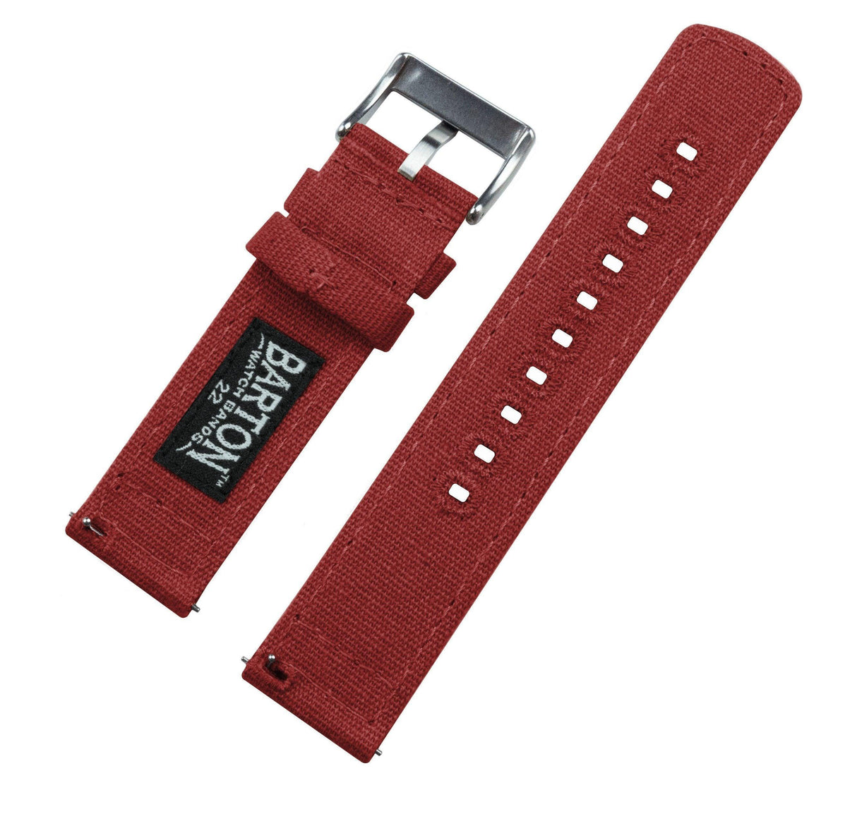 Crimson Red | Crafted Canvas by Barton Watch Bands - Vysn