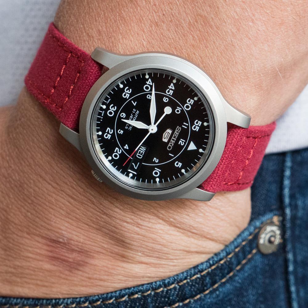 Crimson Red | Crafted Canvas by Barton Watch Bands - Vysn