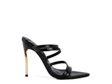 Croc Metal High Heeled Sandals by Blak Wardrob - Vysn