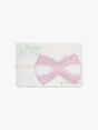 Crochet Bow Headband - Pink Stripes by Little Moy - Vysn