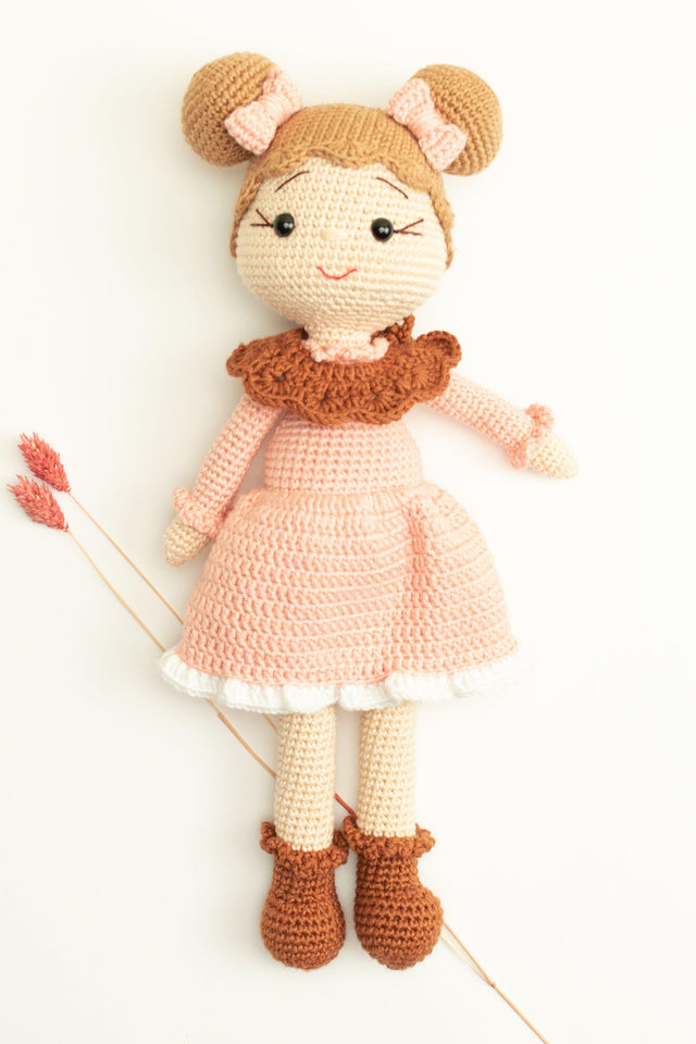 Crochet Doll - Rachel, the girl in skirt by Little Moy - Vysn