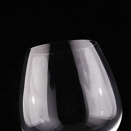 Crystal Wine Glasses Diamond Filled Stem, White and Red Wine, With Laser Cut Diamond Base Large 18 Ounces by The Wine Savant - Vysn