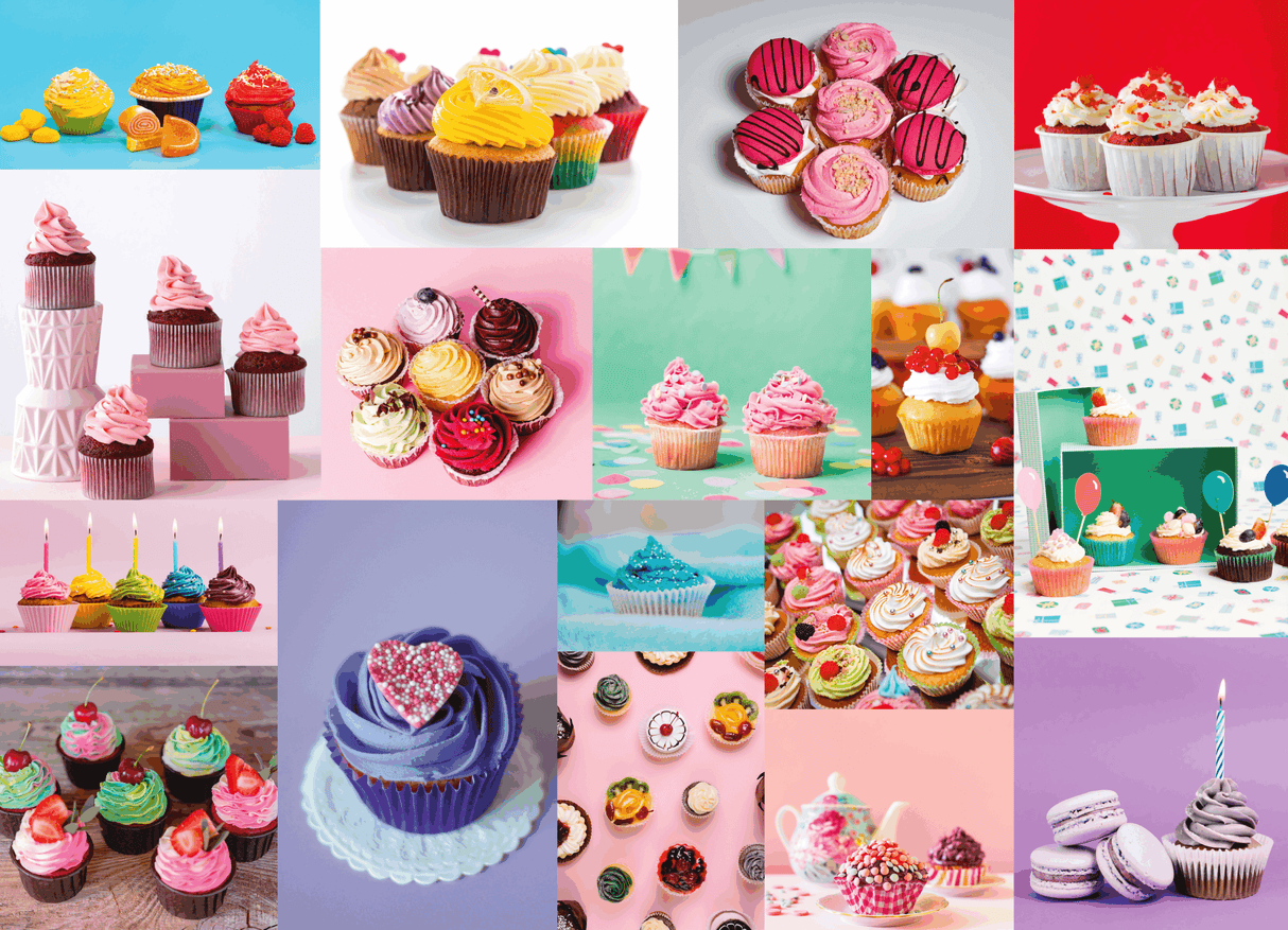 Cup Cakes 500 Pieces Jigsaw Puzzles by Brain Tree Games - Jigsaw Puzzles - Vysn