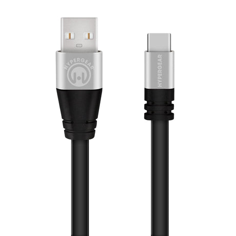 Flexi USB-A to USB-C Charge/Sync Flat Cable 10ft B - Vysn