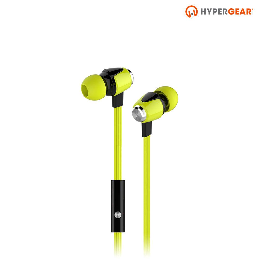 dBm Wave Earphones w/Mic 3.5mm Green - Vysn