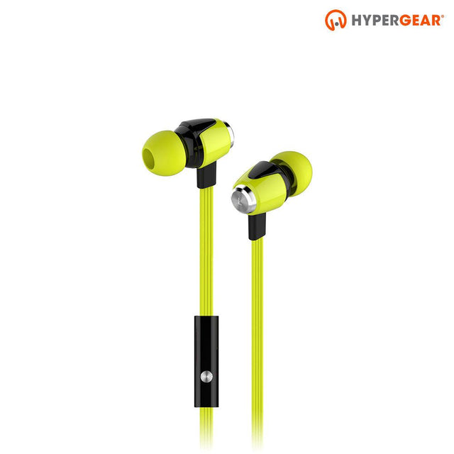 dBm Wave Earphones w/Mic 3.5mm Green - Vysn