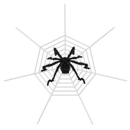 Halloween Decorations Spider Outdoor 59inch Halloween Spider with 126 inch Tarantula Mega Spider Web Hairy Poseable Scary Spider Outdoor Yard Creepy D