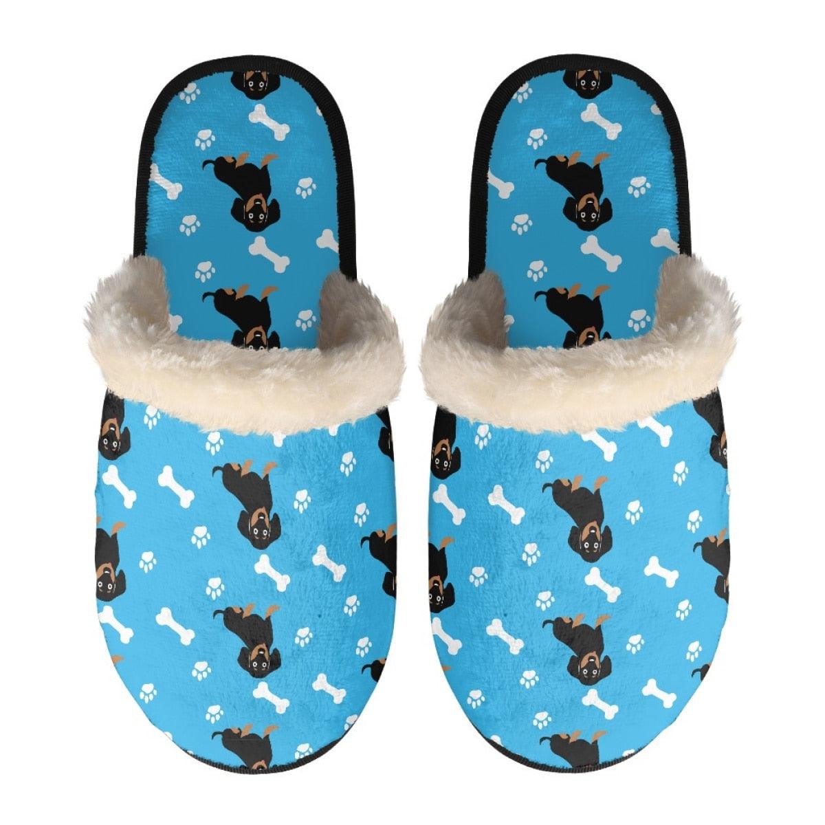 Dachshund Printed Winter Slippers by Dach Everywhere - Vysn