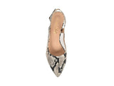 Dance Natural Printed Wild Snake/Clear Mesh by Joan Oloff Shoes - Vysn