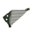 Dark Green Houndstooth Reversible Dog Bandana by Uptown Pups - Vysn