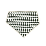 Dark Green Houndstooth Reversible Dog Bandana by Uptown Pups - Vysn