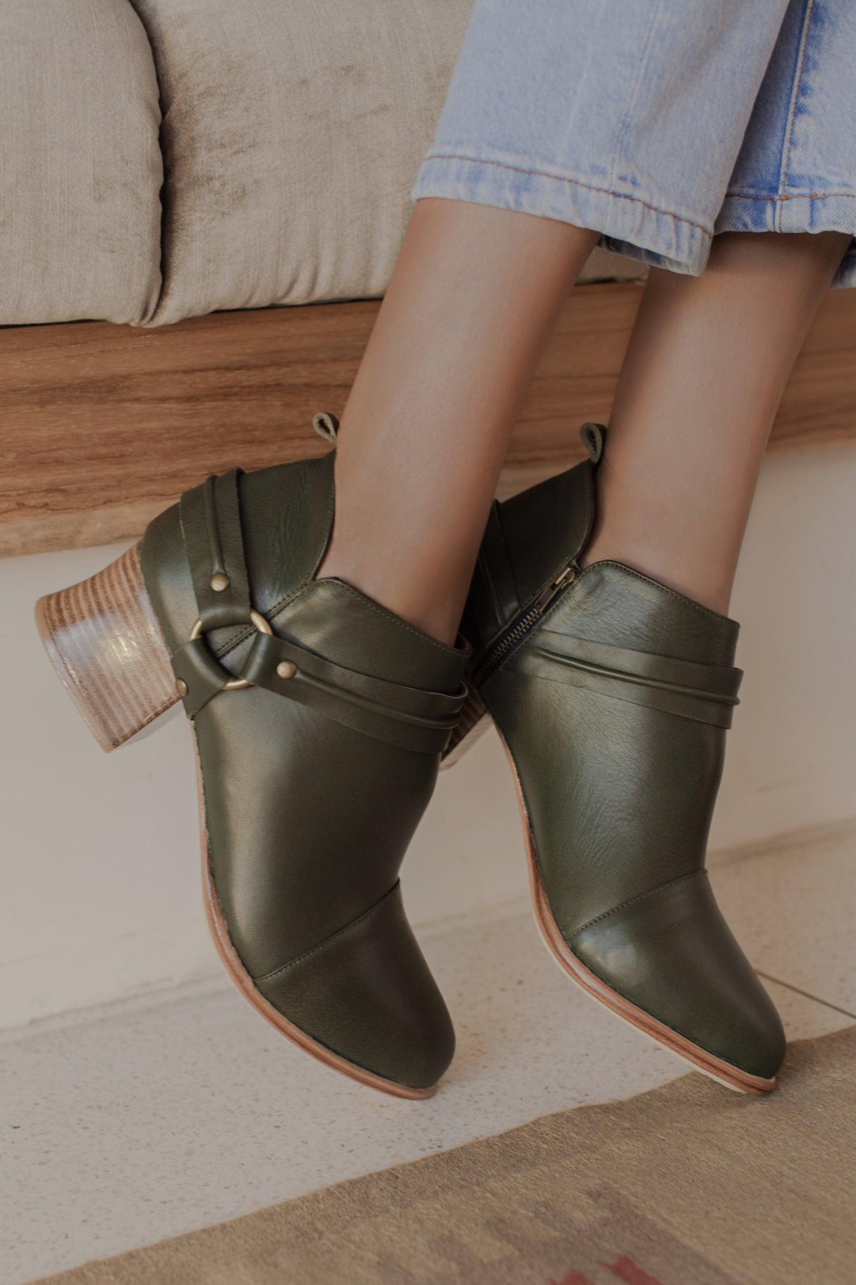 Dasha Low Ankle Booties by ELF - Vysn