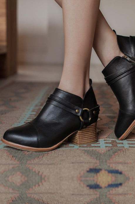 Dasha Low Ankle Booties by ELF - Vysn