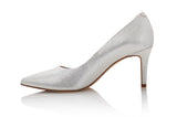 Deborah Silver Mesh Leather by Joan Oloff Shoes - Vysn