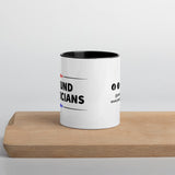 Defund Politicians (Red and Blue) Mug with Color Inside by Proud Libertarian - Vysn