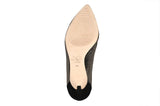 Destiny Striped Gold/Black Suede by Joan Oloff Shoes - Vysn