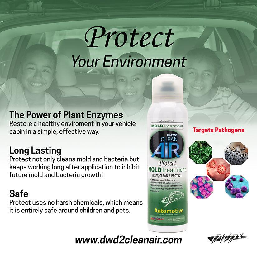 DWD2 Protect™ Automotive Mold-Odor Enzyme Treatment by The DWD2 System, Inc. - Vysn