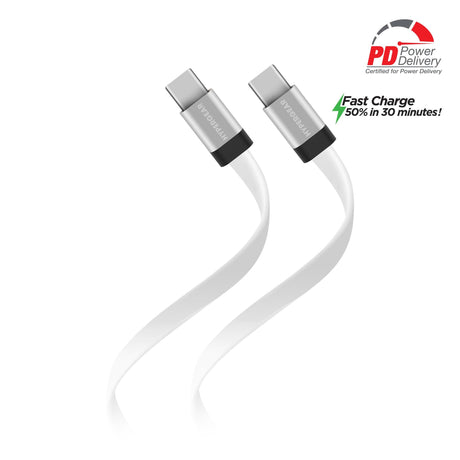 Flexi USB-C to USB-C Flat Cable 6ft - Vysn