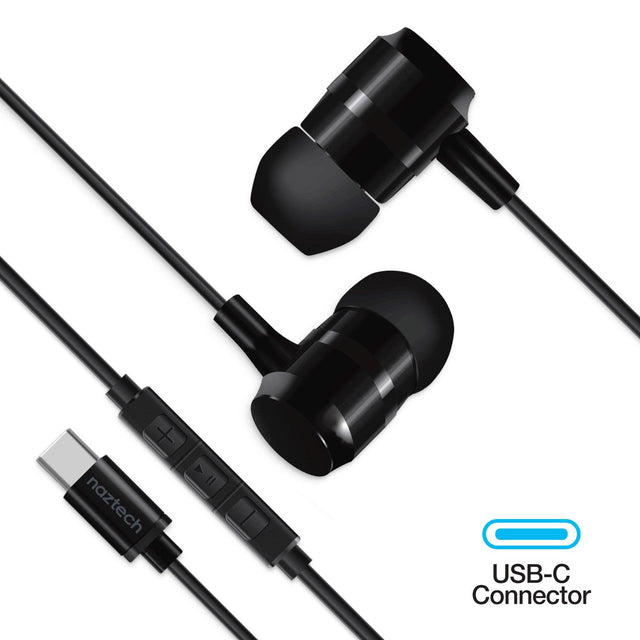 USB-C Metal Earphones Black - Vysn