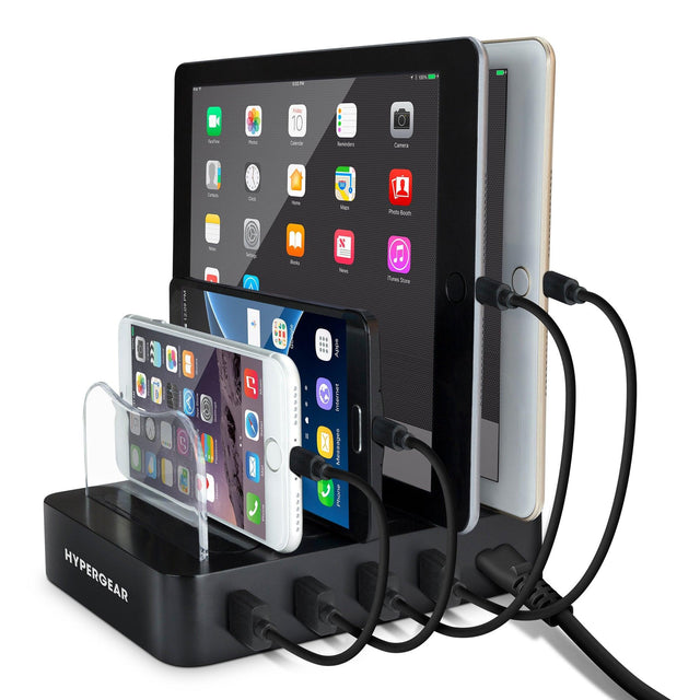 Desktop Quad Charger 4 USB 4.4A Black - Vysn