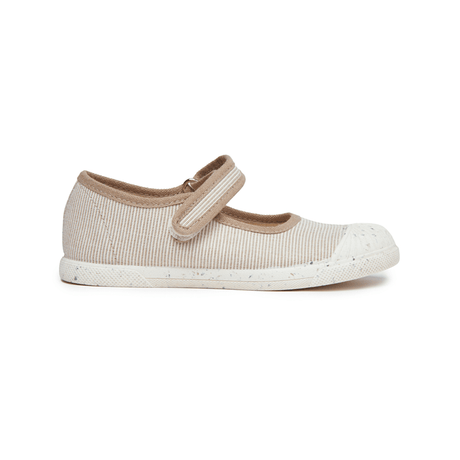 ECO-friendly Canvas Mary Jane Sneakers in Stripes by childrenchic - Vysn