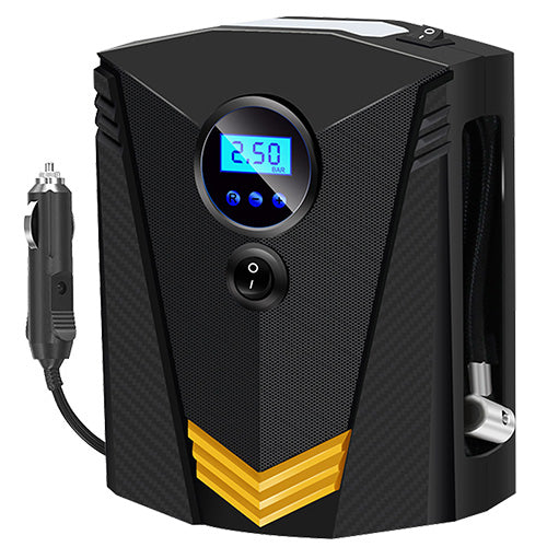 Tire Inflator 12V DC 100W 150PSI Digital Tire Pump w/LCD Display Electric Air Compressor Pump 20L/Min Air Flow - Black