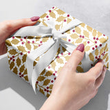 Elegant Holly Foil Christmas Gift Wrap by Present Paper - Vysn