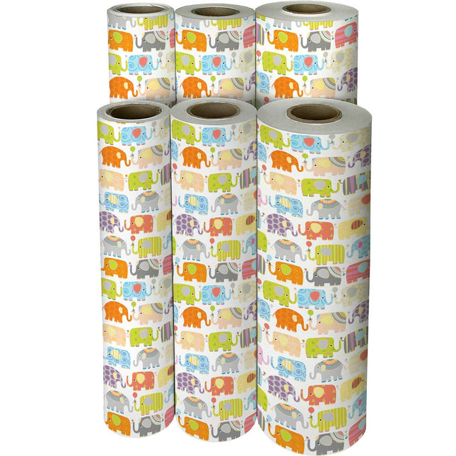 Elephant Parade Baby Gift Wrap by Present Paper - Vysn