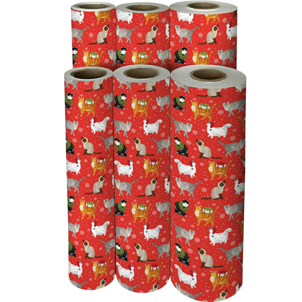 Fancy Cats Christmas Gift Wrap by Present Paper - Vysn