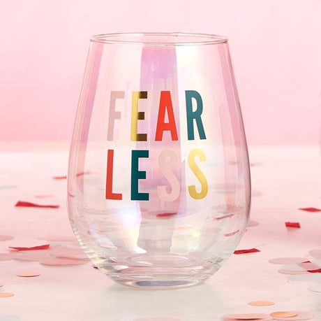 Fearless Jumbo Stemless Wine Glass in Iridescent | 30 Oz. | Holds an Entire Bottle of Wine by The Bullish Store - Vysn