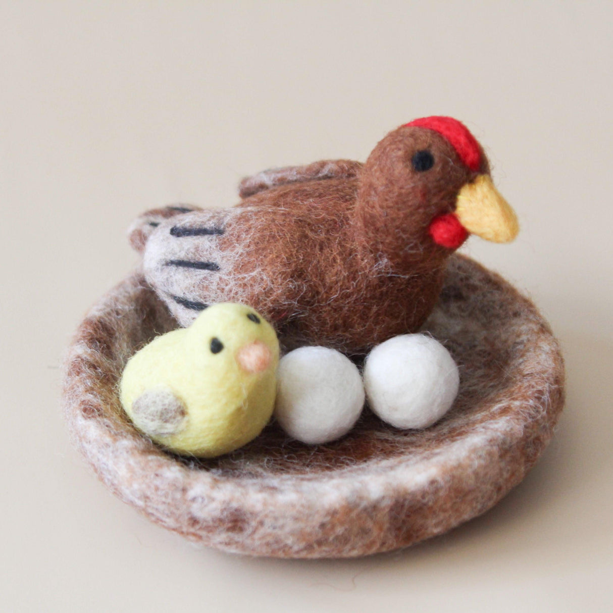 Felt Hen and Chick Set by Play Planet - Vysn