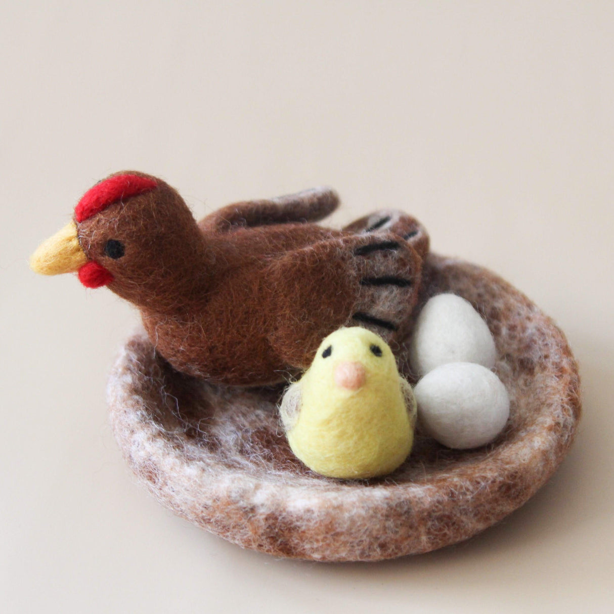 Felt Hen and Chick Set by Play Planet - Vysn