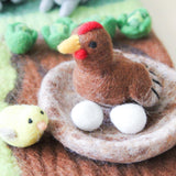 Felt Hen and Chick Set by Play Planet - Vysn