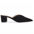 FIONA mule in black suede by Allegra James - Vysn