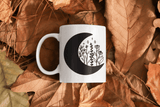 Floral Moon 1 Boho Mug by WinsterCreations™ Official Store - Vysn