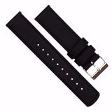 Fossil Gen 5 | Black Leather & Stitching by Barton Watch Bands - Vysn