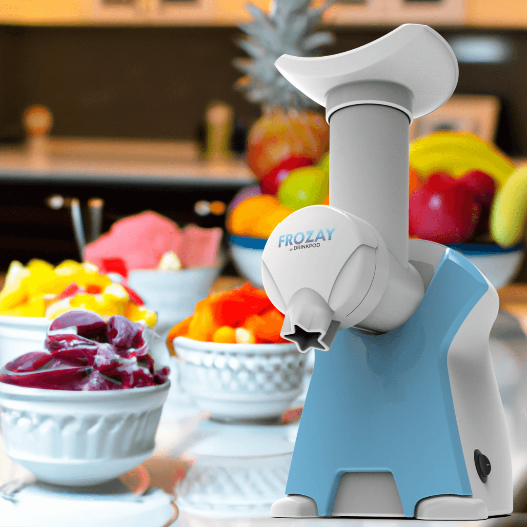 Frozay Soft Serve Frozen Fruit Sorbet Dessert & Ice Cream Maker by Drinkpod - Vysn