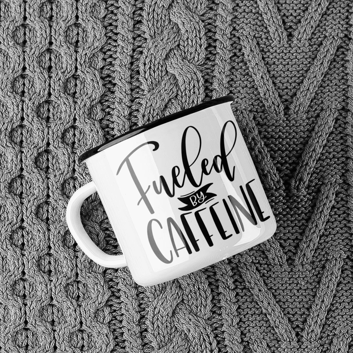 Fueled By Caffeine Coffee Mug by WinsterCreations™ Official Store - Vysn