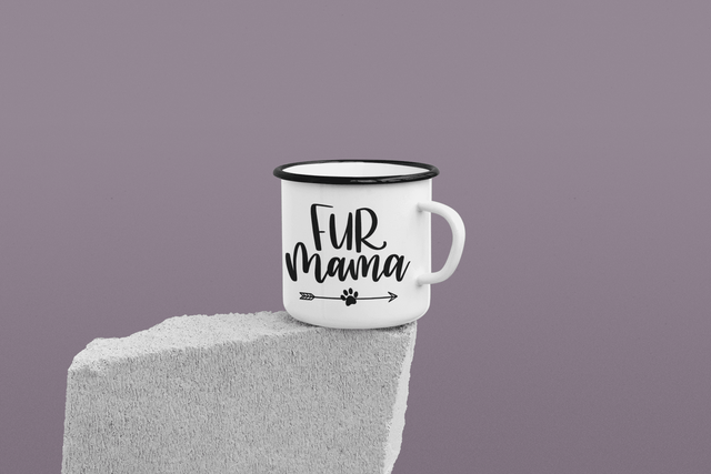 Fur Mama Dog Mom Mug by WinsterCreations™ Official Store - Vysn