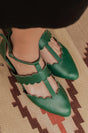 Gardenia Pointy Toe Leather Flats by ELF - Vysn