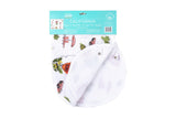 Gift Set: California Girl Muslin Swaddle Blanket and Burp Cloth/Bib Combo by Little Hometown - Vysn