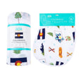 Gift Set: Colorado Baby Muslin Swaddle Blanket and Burp Cloth/Bib Combo by Little Hometown - Vysn