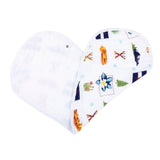 Gift Set: Colorado Baby Muslin Swaddle Blanket and Burp Cloth/Bib Combo by Little Hometown - Vysn