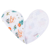 Gift Set: Georgia Girl Muslin Swaddle Blanket and Burp Cloth/Bib Combo by Little Hometown - Vysn