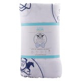 Gift Set: Southern Gentleman Baby Muslin Swaddle Blanket and Burp Cloth/Bib Combo by Little Hometown - Vysn